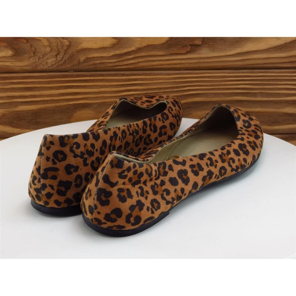 Time And Tru Size 8.5 Ballet Shoes Brown Fabric Women‎ W - Picture 6 of 10